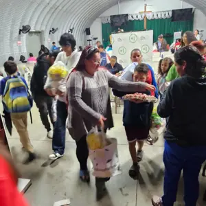 Entrega de víveres